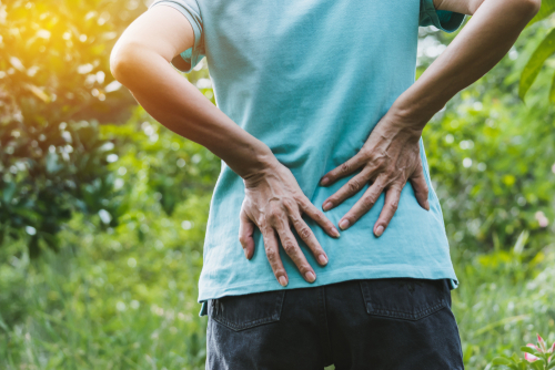 What can lead to pain in the back of my pelvic area?