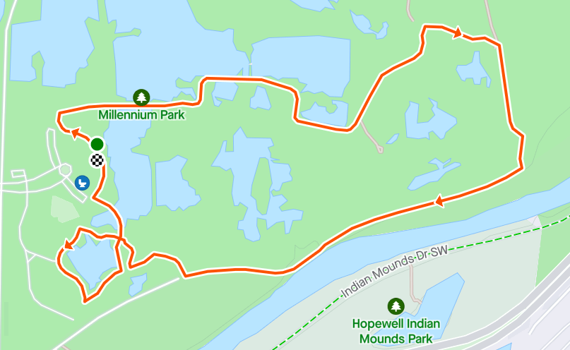 Millennium 5K Route